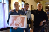Pranzo di chiusura-ritratto di Claudio by Fausto Chiari