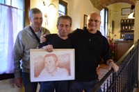 Pranzo di chiusura-ritratto di Tarcisio by Fausto Chiari