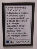 Diga del Vajont- testimonianza