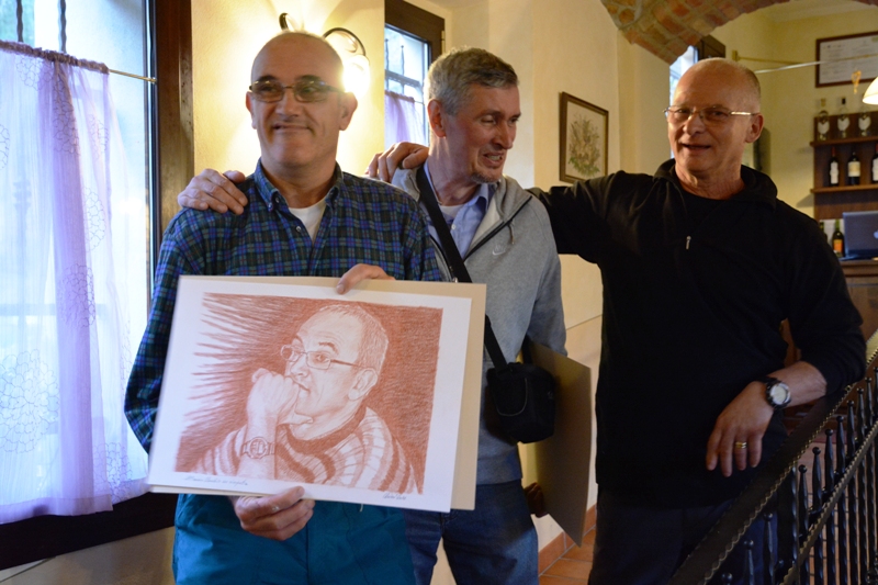 Pranzo di chiusura-ritratto di Claudio by Fausto Chiari